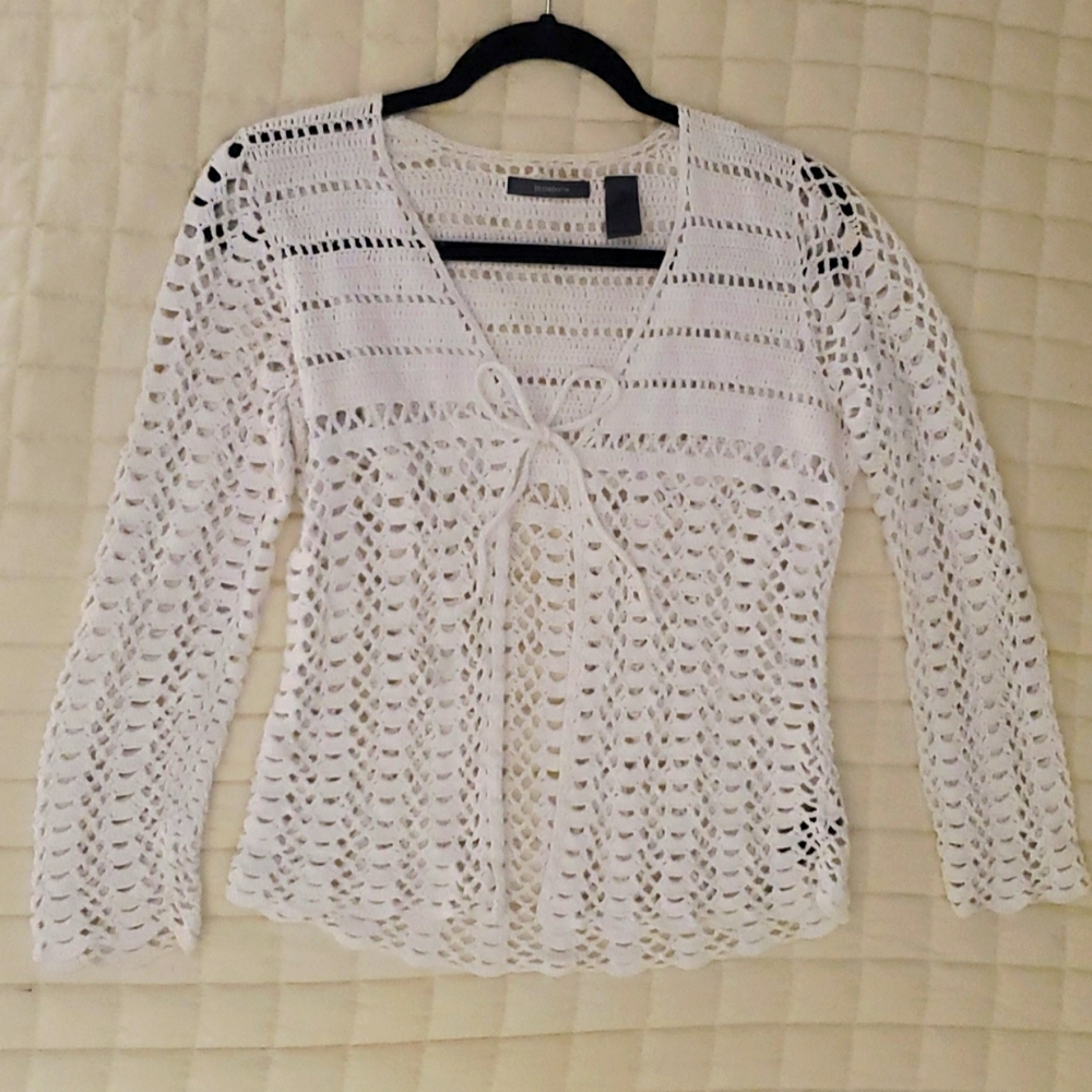 Beautiful Knit Liz Claiborne Sweater/Beach Coverup - Picture 5 of 5